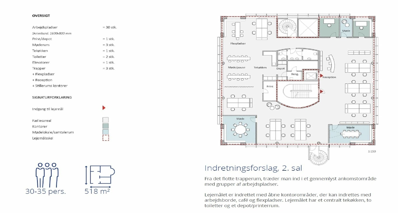 Erhvervscenter Teglholms Alle 13, 2. Rent office Teglholms Alle 13, 2. — photo 8